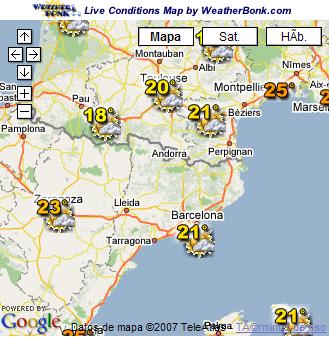 Datos meteorologicos y de carreteras del MUNDO