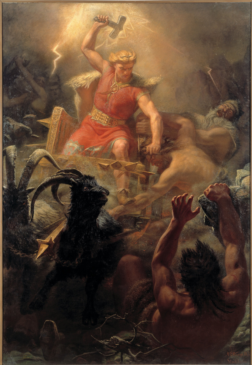 Thor es el dios del trueno en la mitologa nrdica y germnica.